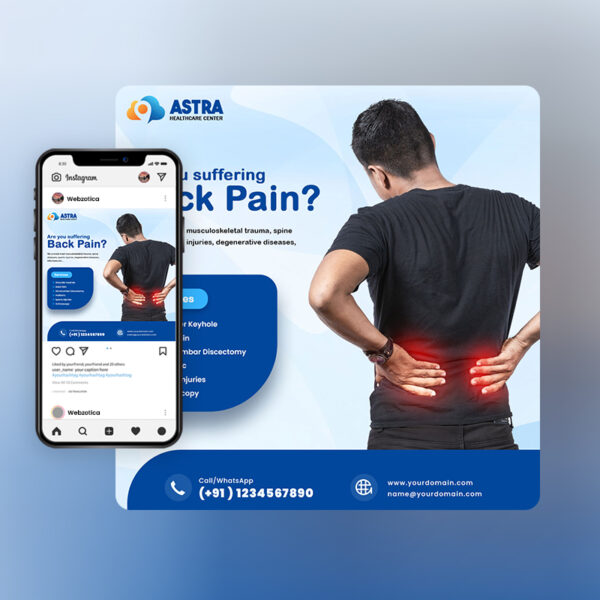 PSD backpain and arthroscopy poster template
